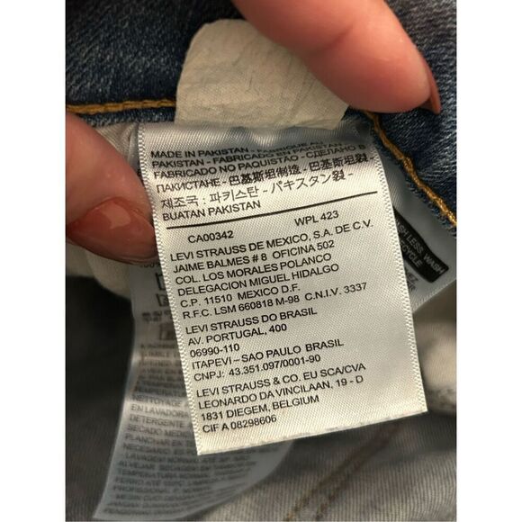 Levi's Patchwork Flare Jeans 30 x 32 medium wash high rise retro Y2K - Picture 10 of 12